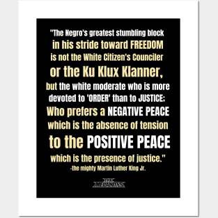 MLK - ORDER vs JUSTICE Posters and Art